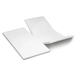 Cinderella Dubbele Splittopper Hoeslaken Katoen Satijn Sunday - white 180x210cm Best