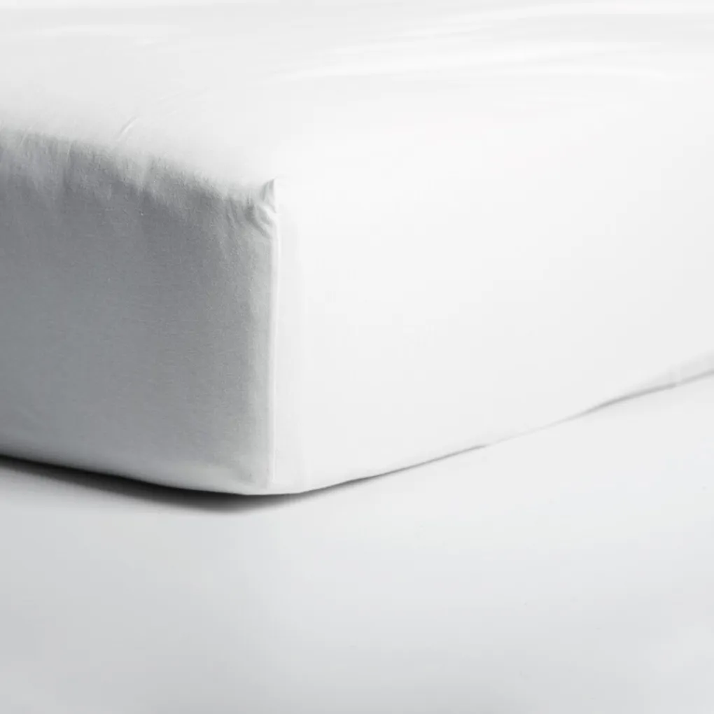 Cinderella Hoeslaken Dubbel Jersey Stretch 40cm Hoek - white 180x200/210cm Sale
