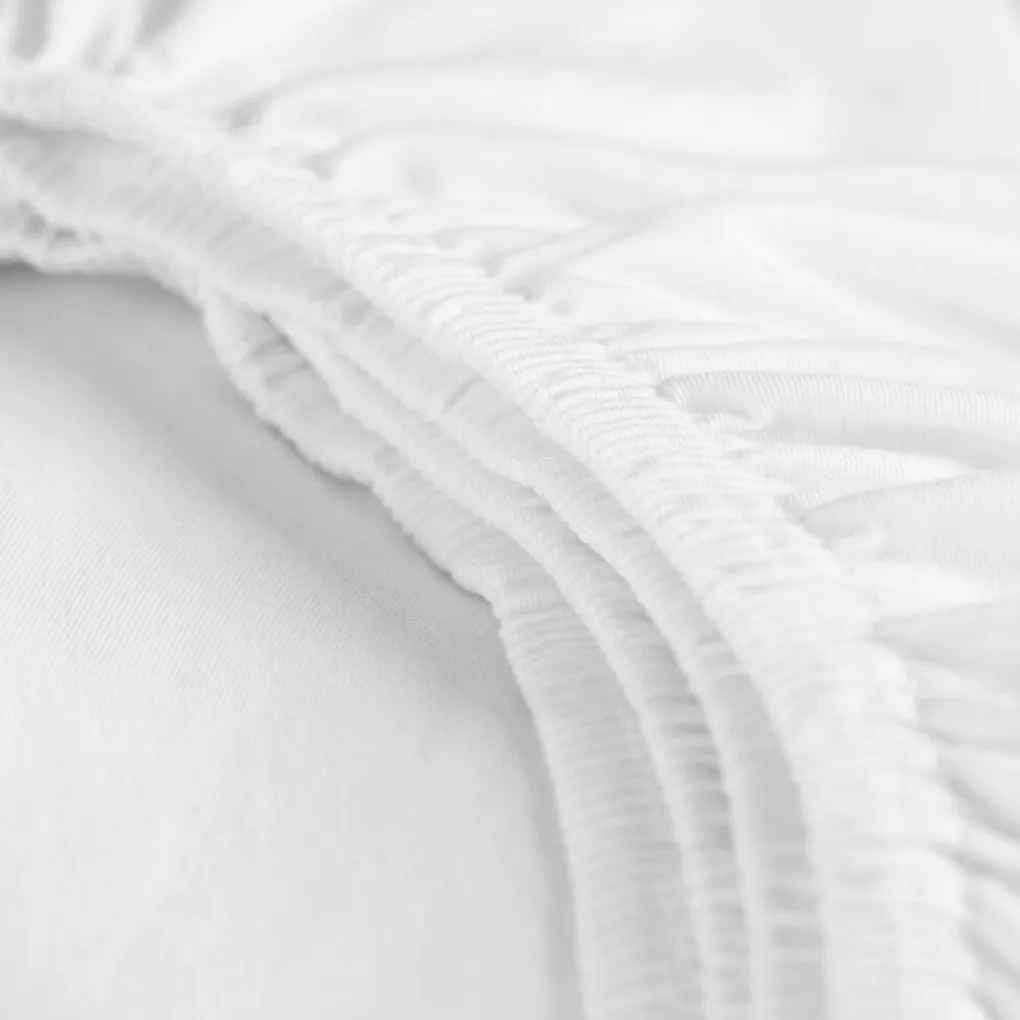 Cinderella Hoeslaken Dubbel Jersey Stretch 40cm Hoek - white 180x200/210cm Sale