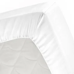 Cinderella Topper Hoeslaken Katoen Satijn - white 180x200cm Outlet