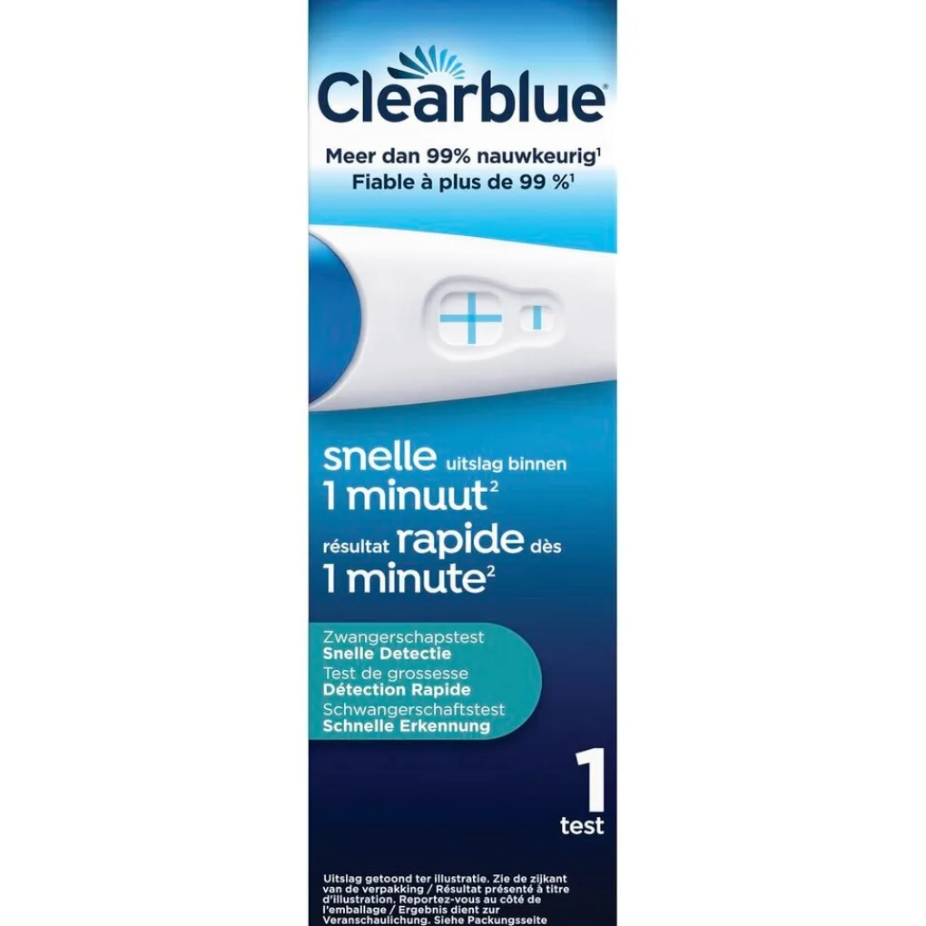 Clearblue Snelle Detectie Zwangerschapstest Online