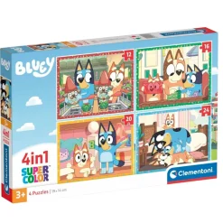 Bluey Clementoni 4-in-1 Puzzel New