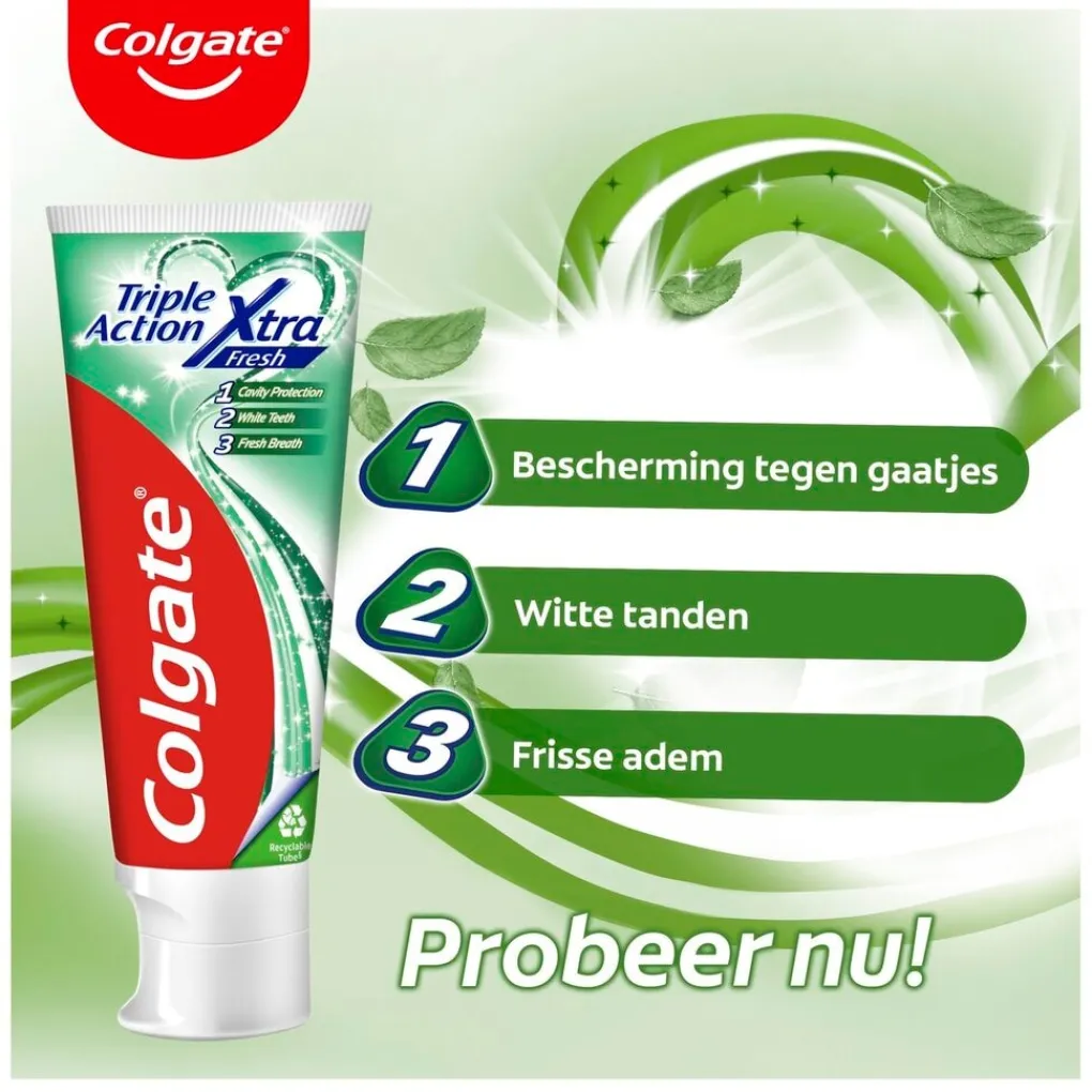 Colgate Triple Action Xtra Fresh Tandpasta Discount