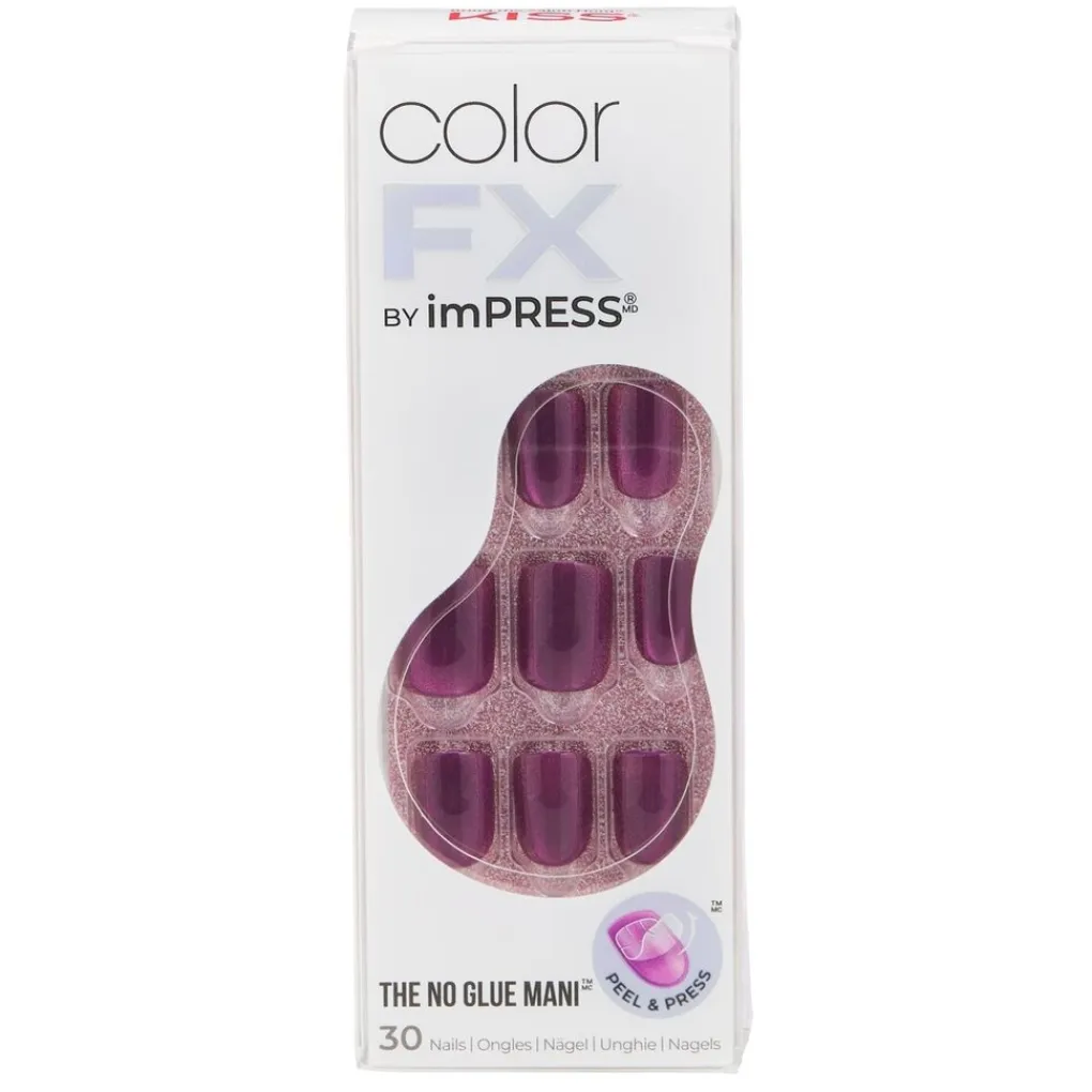 Impress Color FX by The No Glue Mani Levels Kunstnagels Hot