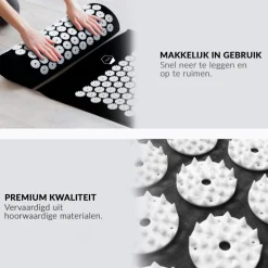 Confibel Acupressure Mat en Kussen Spijkermat + Kussen set + Triggerpoint bal New