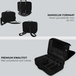 Confibel Cosmetica Koffer Make-up Koffer met verstelbare vakken Clearance