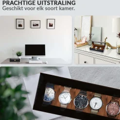 Confibel Luxe Houten Horloge Box Geschikt voor Horloges en Sieraden Best