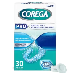 Corega Pro Dagelijkse Reiniger voor Beugels & Bitjes Tabletten Sale