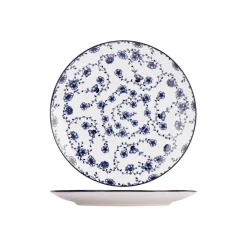 Cosy & Trendy 4 Stuks Flor Azul Dinerborden Porselein New