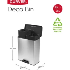 Curver Decobin Duo Prullenbak New