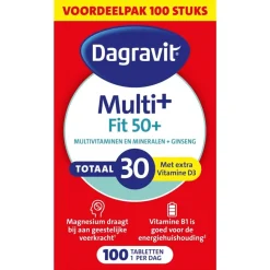 Dagravit Totaal 30 Vitaal 50+ Tabletten New