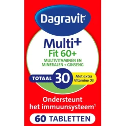 Dagravit Totaal 30 Vitaal 60+ Multivitaminen Tabletten New