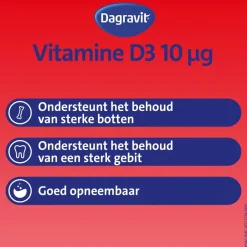 Dagravit Vitamine D3 10ug Parels Outlet
