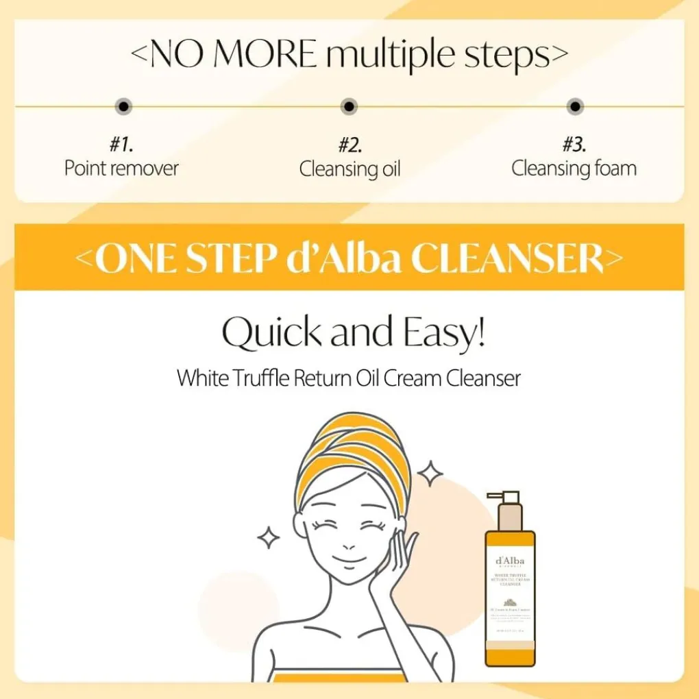 d'alba White Truffle Return Oil Cream Cleanser Outlet