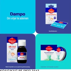 Dampo Alle Hoest + Vrije Luchtwegen Suikervrije Kindersiroop