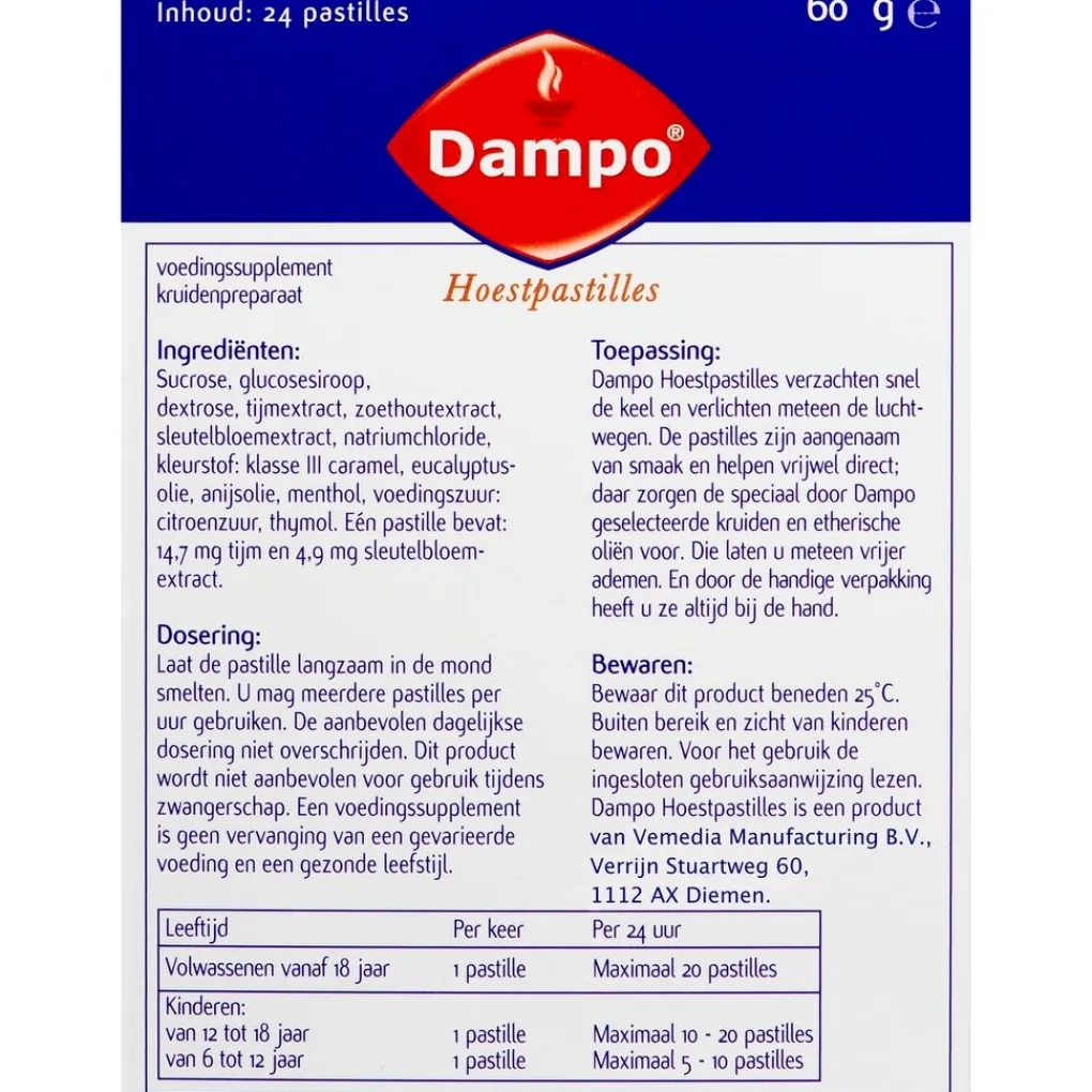 Dampo Hoestpastilles Outlet