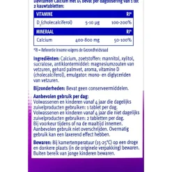 Davitamon Calcium met Vitamine D3 Pepermunt Kauwtabletten