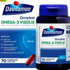 Davitamon Compleet Omega-3 Visolie Capsules Hot