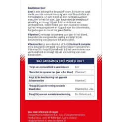 Davitamon Ijzer met Vitamine C en B12 Tabletten Best