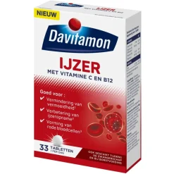 Davitamon Ijzer met Vitamine C en B12 Tabletten Best