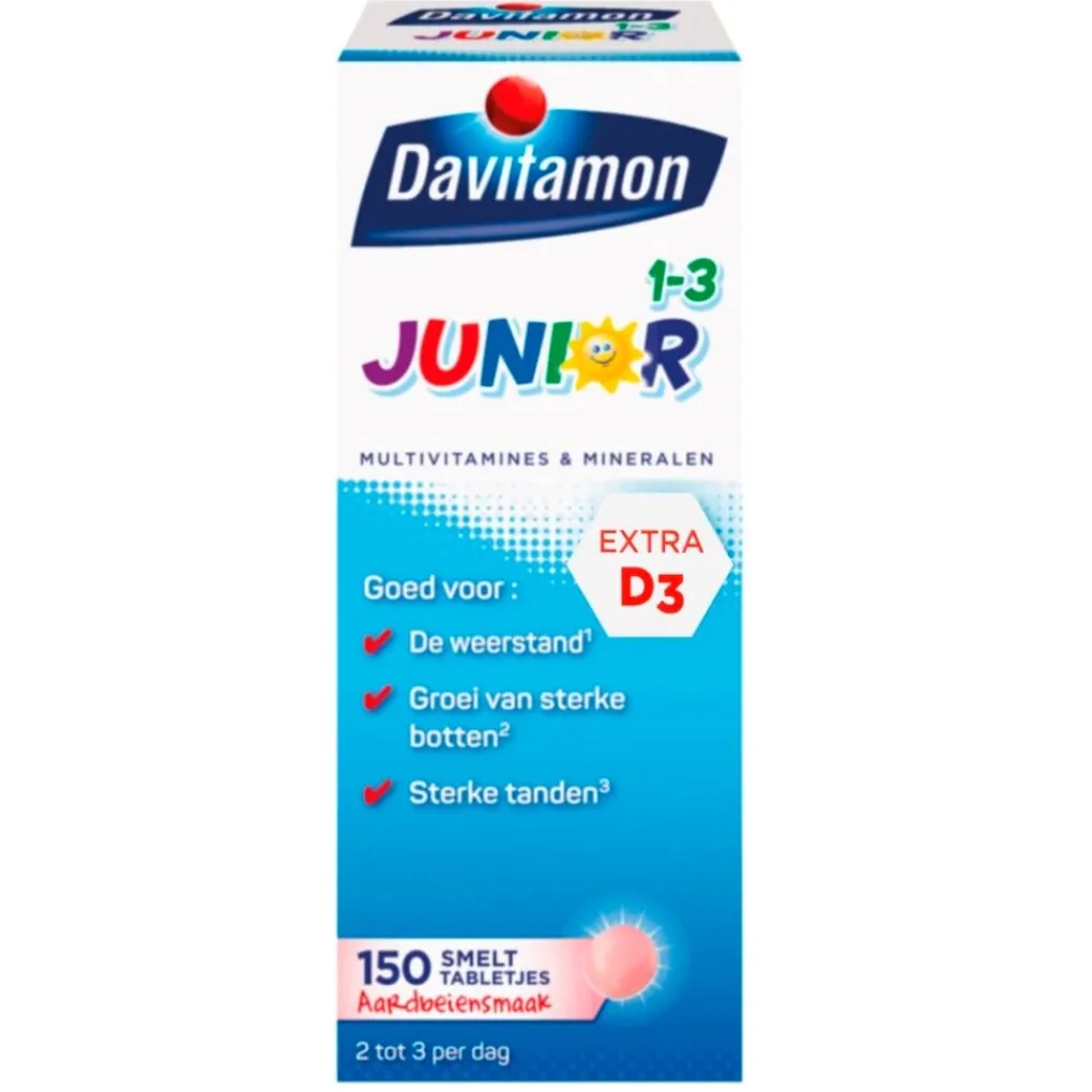 Davitamon Junior 1-3 Aardbei Smelttabletten Online