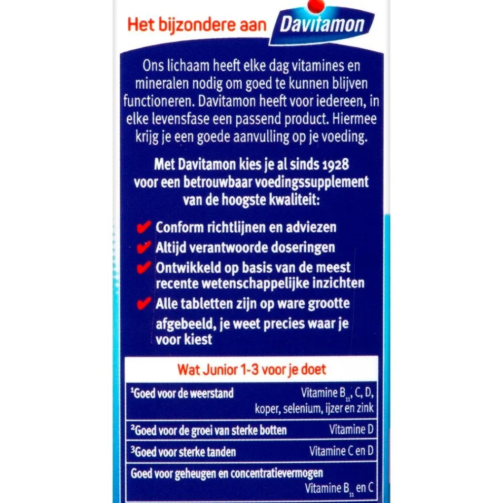 Davitamon Junior 1-3 Aardbei Smelttabletten Online