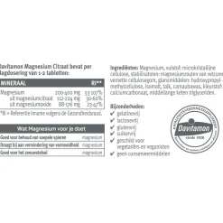 Davitamon Magnesiumcitraat + Magnesiumoxide Tabletten Outlet