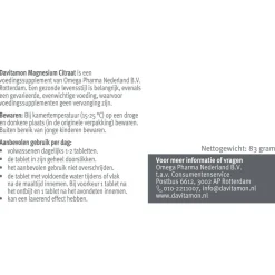 Davitamon Magnesiumcitraat + Magnesiumoxide Tabletten Outlet