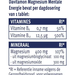 Davitamon 400mg Magnesium Mentale Energie Tabletten Discount