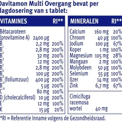 Davitamon Multi Overgang All-in-1 Multi Tabletten Hot