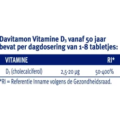Davitamon Vitamine D3 Vanaf 50 Jaar Tabletten Outlet