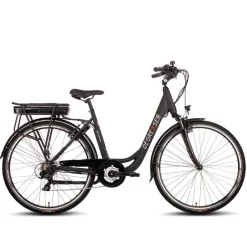 Degreaser dames ebike 50 cm 10.4 Ah 7sp zwart Best