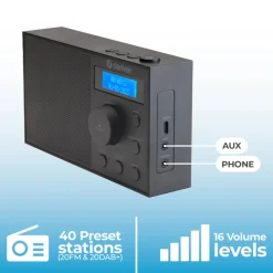 Denver DAB51B DAB+/FM Nood-Radio met Bluetooth Discount