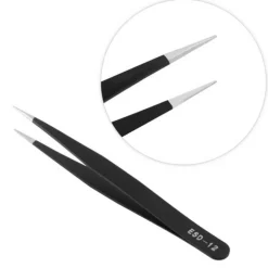 Dermarolling Black Tweezer - Wimperpincet ESD Online
