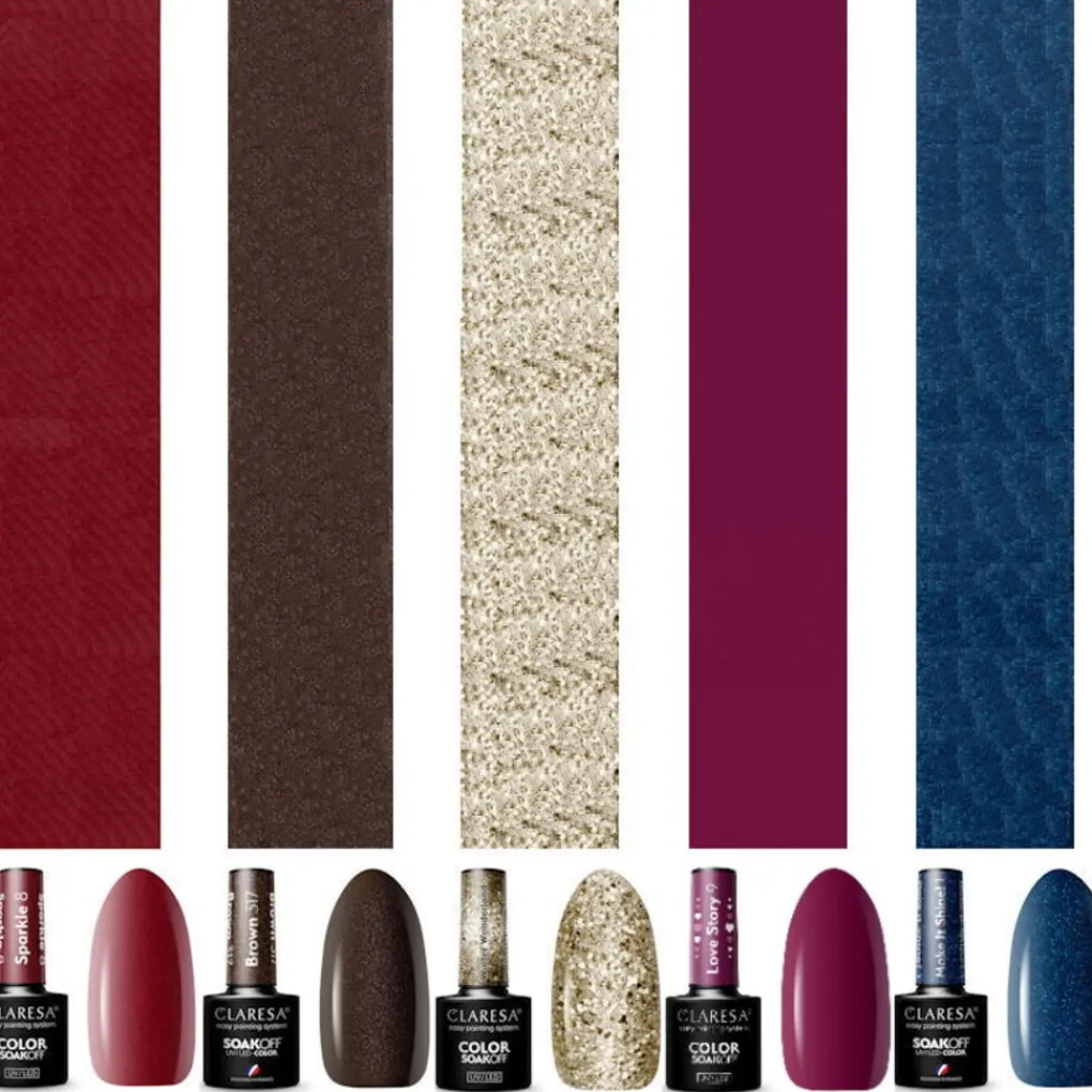 Dermarolling Gift Set Gellak Claresa 5 kleuren Hot