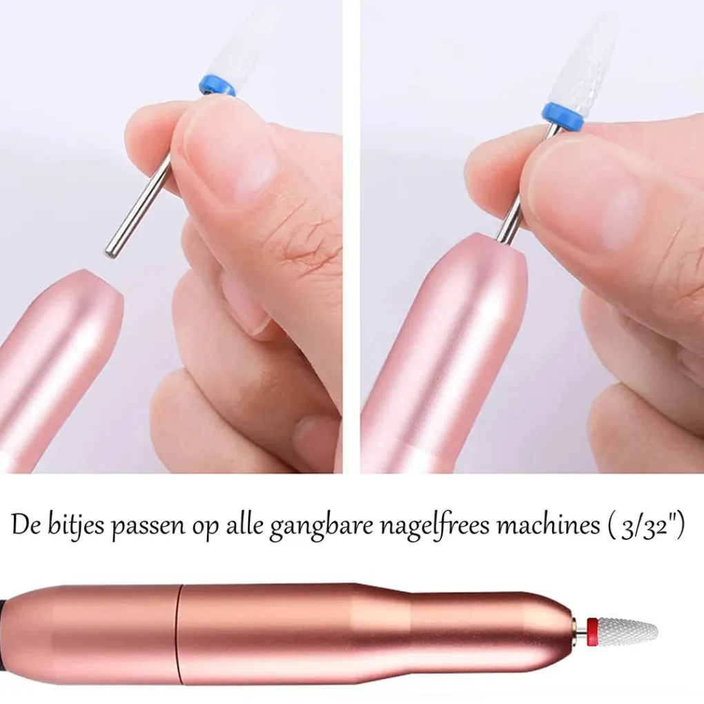 Dermarolling Keramische Nagelfrees Bitjes 7-delige Set Compleet Clearance