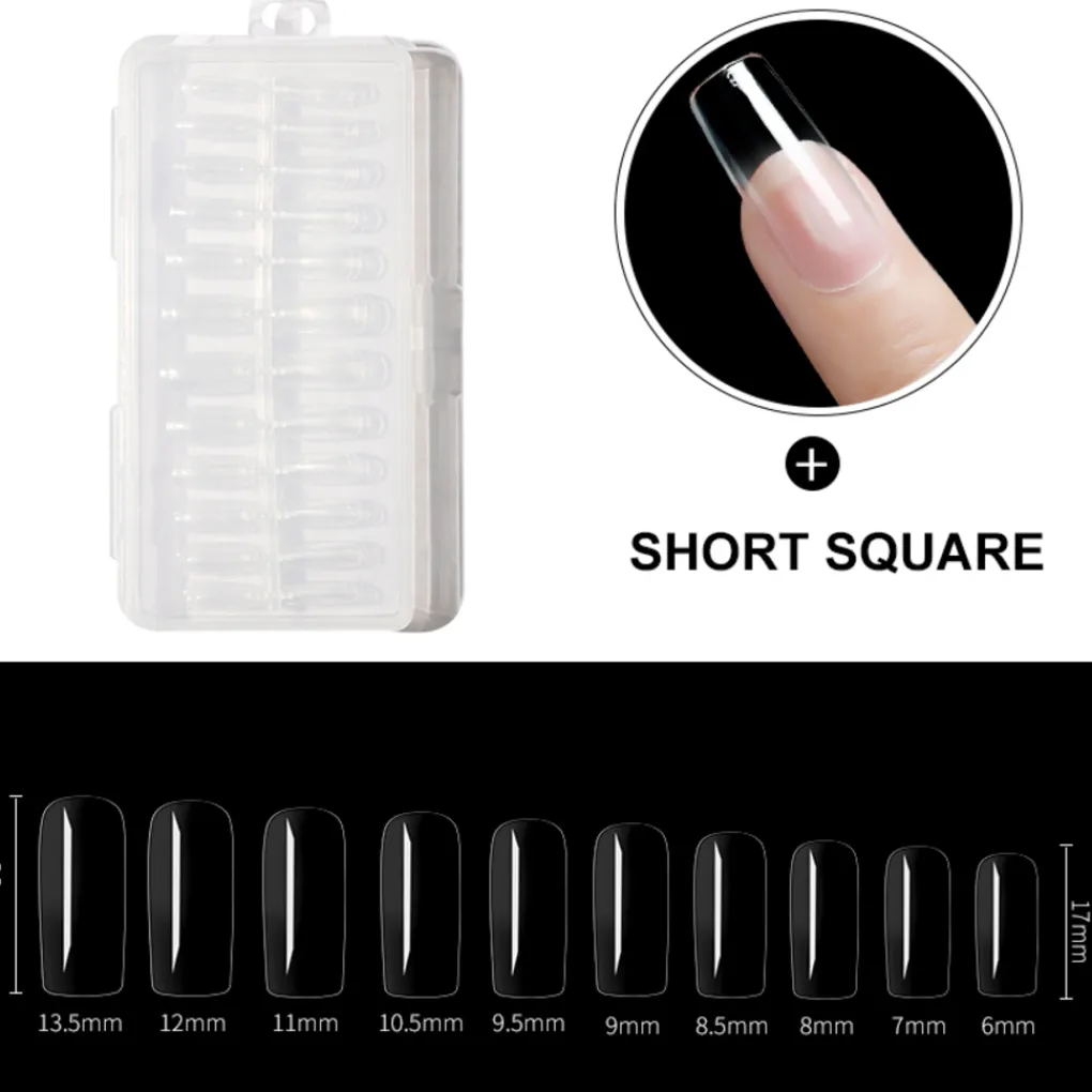 Dermarolling Nageltips Short Square New