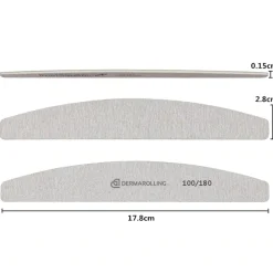 Dermarolling Professionele Nagelvijl Halve Maan Grit 100/180 Best