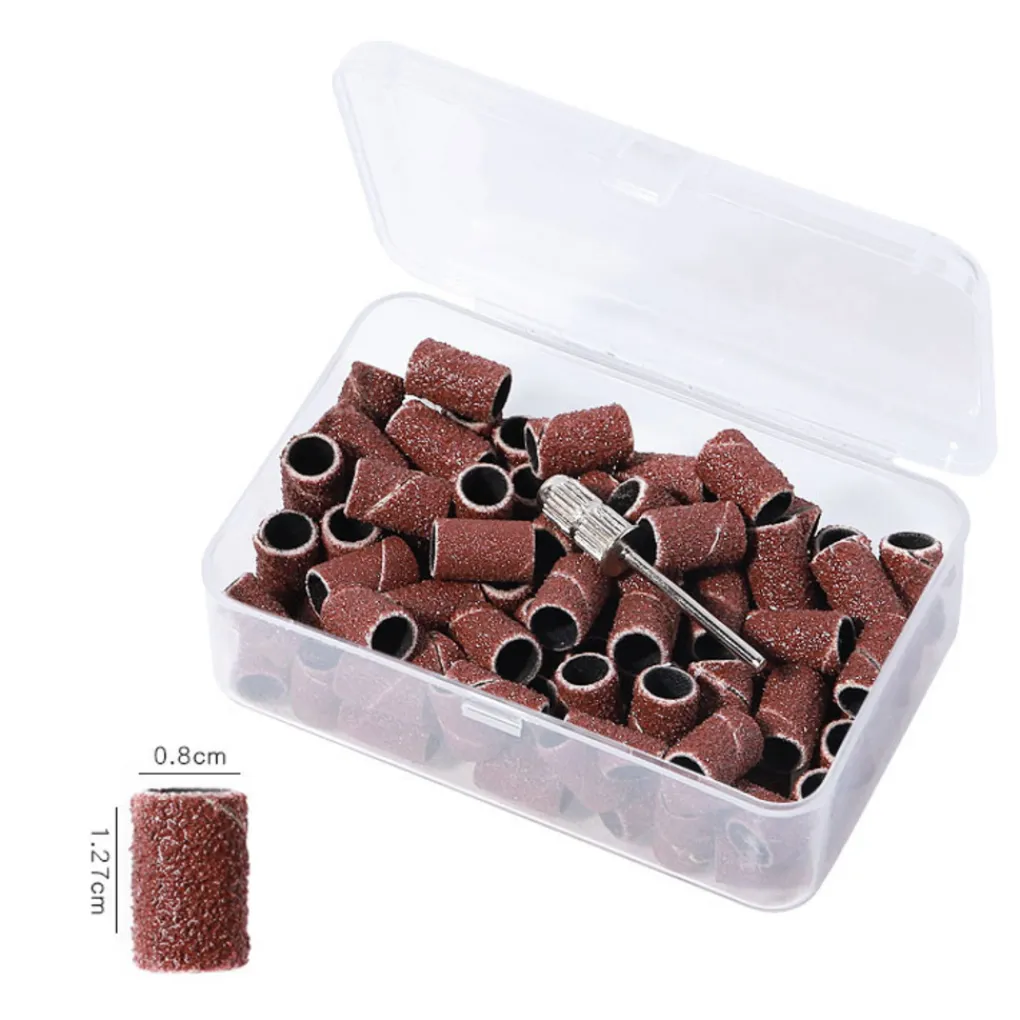 Dermarolling Schuurrolletjes Nagelfrees 100 Stuks Grit Hot