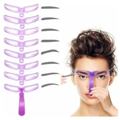 Dermarolling Wenkbrauw Sjablonen 8in1