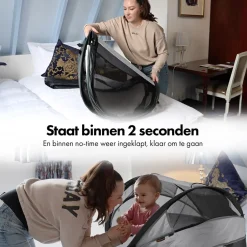 Deryan Baby Luxe Campingbedje Inclusief Zelfopblaasbare Matras Hot