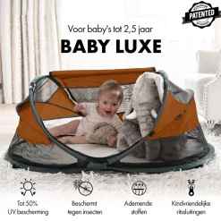 Deryan Baby Luxe Campingbedje met Zelfopblaasbare Matras Best