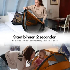 Deryan Baby Luxe Campingbedje met Zelfopblaasbare Matras Best