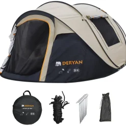 Deryan Luxe Pop-Up Tent 4P UV50+ 5000mm Outlet
