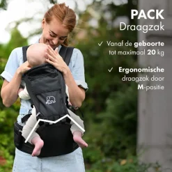 Deryan Pack Luxe Ergonomische draagzak Babydrager met opbergvakjes Online