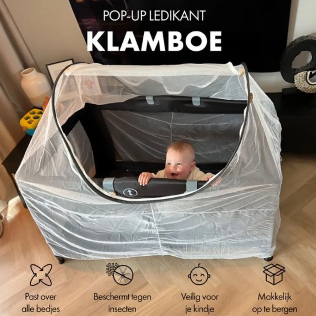 Deryan Universeel Luxe Klamboe voor Campingbed New
