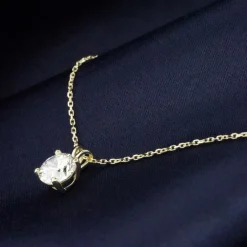 Di Lusso 14K Gouden Collier met hanger – 0.70 ct Lab Grown Diamant New