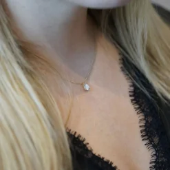 Di Lusso 14K Gouden Collier met hanger – 0.70 ct Lab Grown Diamant New