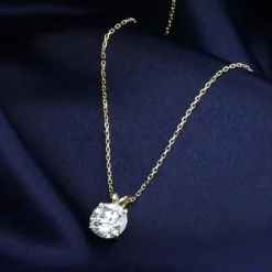 Di Lusso 14K Gouden Collier met hanger – 1.00 ct Lab Grown Diamant Online