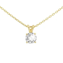 Di Lusso 14K Gouden Collier met hanger – 0.25 ct Lab Grown Diamant